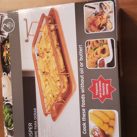 Copper crisper tray and basket-new. - Picture 2 of 2